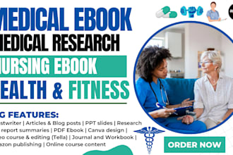 do medical writing, health and fitness ebook, online course, tella video course