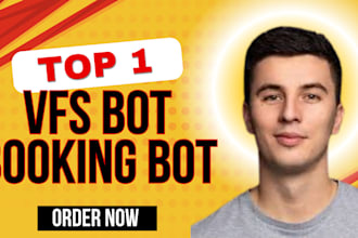 build bls appointment bot, script bls, vfs bot, tls bot, autofill bot,ticket bo
