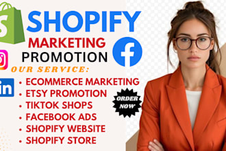 do shopify promotion, etsy promotion, shopify tiktok ads, ecommerce marketing
