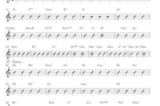 write a chord chart or a lead sheet for a song