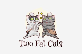 design adorable kawaii, chibi, or cute logo for your brand