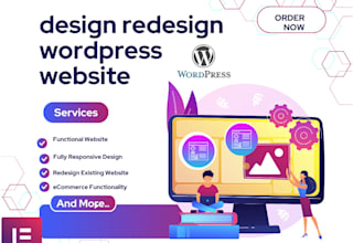 design, redesign wordpress website, business website develop