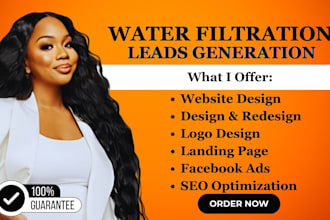 generate quality water filtration leads water treatment leads water damage lead