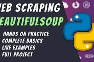 do data scraping, website scraping, amazon, yellow pages, and custom web scraper