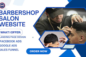 build barbershop website hair salons booking barbershop beauty wordpress website