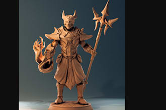 design articulated bjd toy model,tabletop sculpture,3d miniature,stl file,zbrush