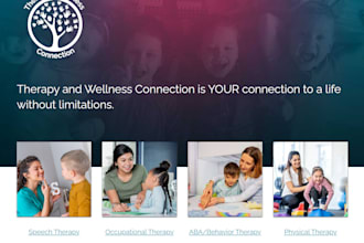 design aba therapy website, therapy website, counselling website, life coach