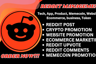do reddit post management for crypto memecoin token ecommerce business website