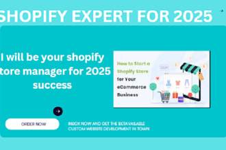 be your shopify virtual assistant and store manager