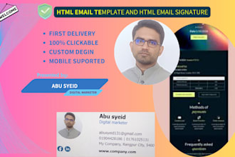 create responsive and clickable HTML email signatures and templates