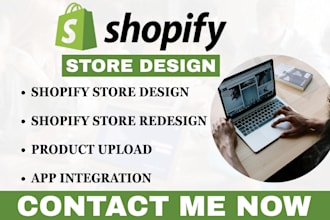 build shopify store design redesign ecommerce website development store manager