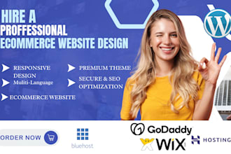 do hostinger bluehost godaddy ecommerce website , shopify, wix ecommerce website