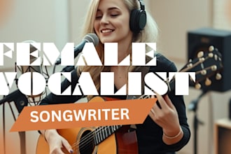 be your female vocalist pop punk country music rock topliner edm singer gospel