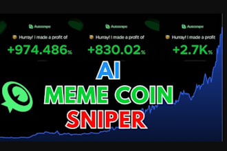 create polygon bot, arbitrage bot, meme coin trading bot on xrp and solana