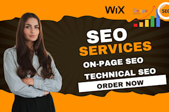 do wix SEO, onpage and technical optimization for improved rankings