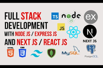 develop web application in react, nodejs, nextjs, mern stack