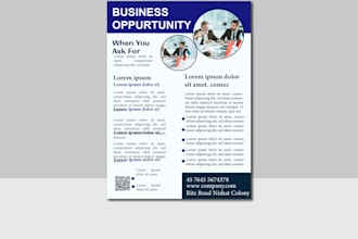 design modern flyer, bifold or trifold brochure and catalog