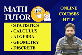 be math statistics calculus linear algebra discrete and geometry tutor