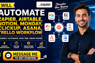 automate zapier airtable notion monday clickup asana trello workflow