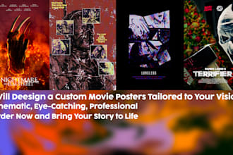 do a cinematic poster design bring your vision to life