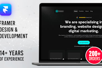 design your website on framer