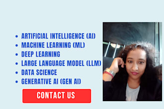 provide artificial intelligence ai,machine learning ml,llm,generativeai services