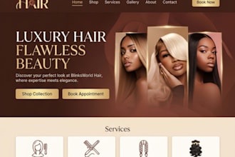 hair website hair extension website hair shopify website