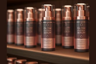 do label design, cosmetics label, perfume, skincare, makeup, product packaging