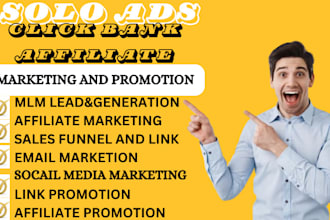 solo ads USA affiliate link promotion mlm lead generation forex any link