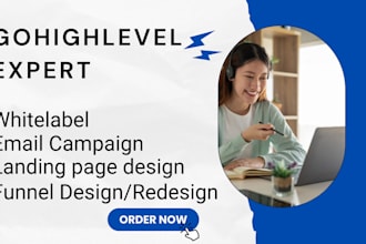 be your ghl gohighlevel landing page, funnel design