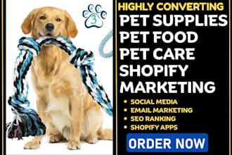 setup pet supplies shopify marketing via facebook shop tiktok ads