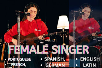 be your female singer in portuguese spanish, french italian german any genre