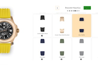customized and configure 2d 3d watch using shopify zakeke and kickflip