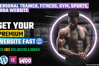 develop gym yoga website within 24 hours