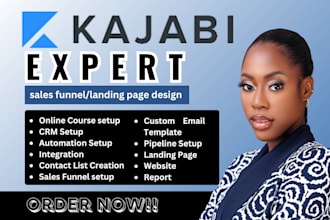 do kajabi sales funnel, kajabi landing page online course, kajabi website