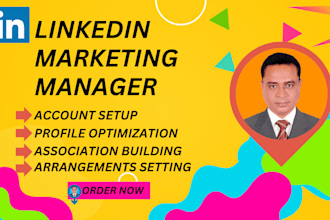 be your linked in promoting administrator and content maker