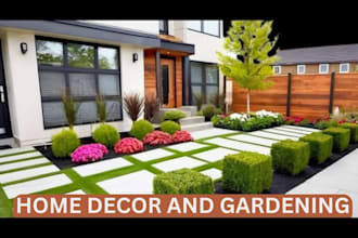 home decor, gardening, interior design articles, and blog posts