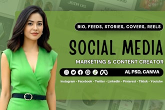 be your social media marketing manager and personal assistant