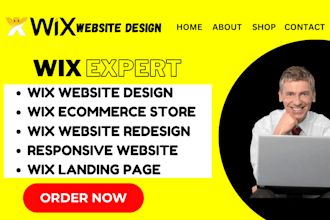 build wix website design wix website redesign wix ecommerce wix landing page
