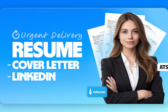 write ats friendly resumes, cover letters, linkedin profiles