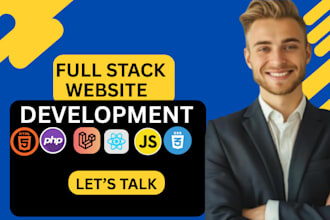 develop full stack custom website with react and node