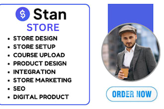 setup stanstore, digital product, stan store design, product design, stan store