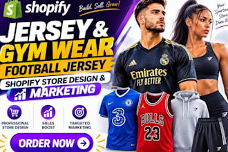 do sport wears shopify store football jersey gym clothing website