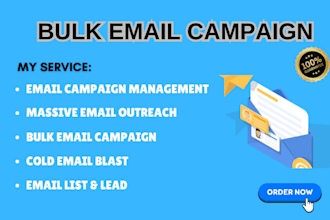 send bulk email campaigns provide email lists and lead cold email outreach