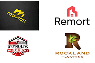 create branded logo for construction contractor, roofing, flooring, handyman