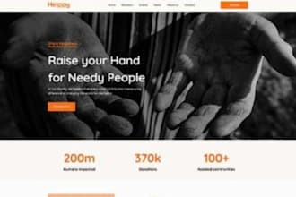 create charity website nonprofit website ngo website donation website wix