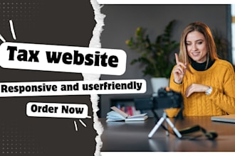 professional tax website design modern and seamless tax solutions