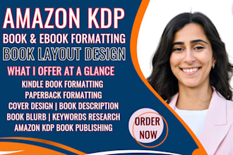 do amazon kindle formatting poetry or children book formatting and layout design