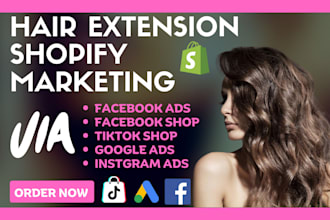 do marketing for your hair extension store facebook shop tiktok shop