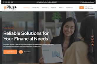 build a responsive mobile bookkeeping website accounting website finance website